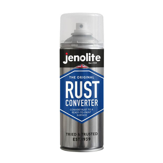 JENOLITE Rostumwandler-Spray 400ml, Epoxidbasis, Metall-Rostschutz, schnelle Umwandlung, lackierfertige Oberfläche