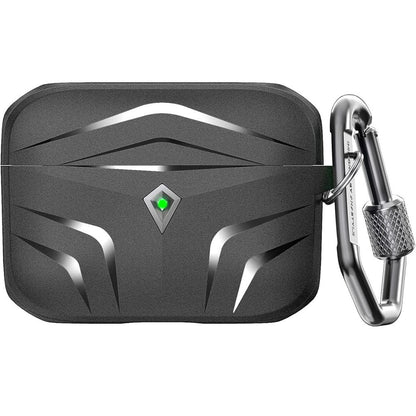 Ahastyle Airpods Pro 2019 Robustes Antichoc TPU Hülle Schwarz kompatibel mit Ladecase