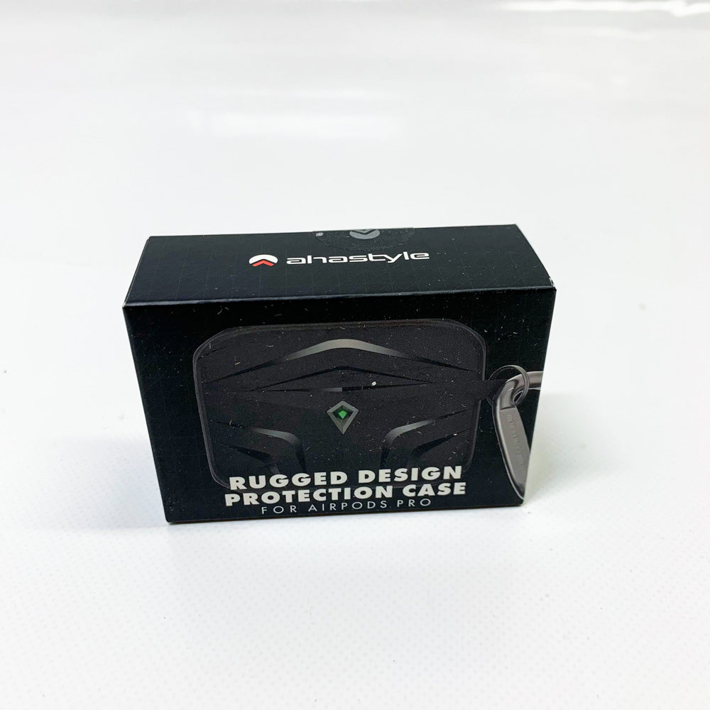 Ahastyle Airpods Pro 2019 Robustes Antichoc TPU Hülle Schwarz kompatibel mit Ladecase