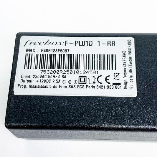 Freebox Netzteil F-PL01D 1-RR, Stromadapter, passend für Freebox Geräte, zuverlässige Stromversorgung
