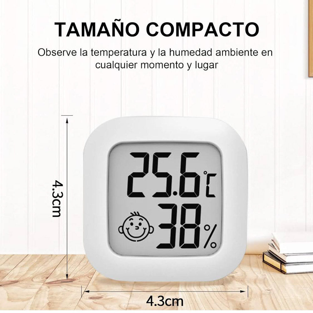Mini Thermometer Hygrometer, 3 Stück, Digital Raumthermometer, präzise Feuchtigkeitsmessung, kompaktes Design