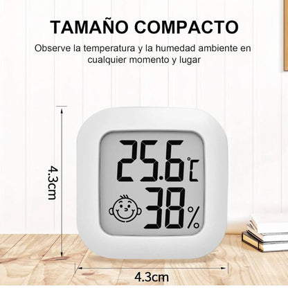 Mini Thermometer Hygrometer, 3 Stück, Digital Raumthermometer, präzise Feuchtigkeitsmessung, kompaktes Design