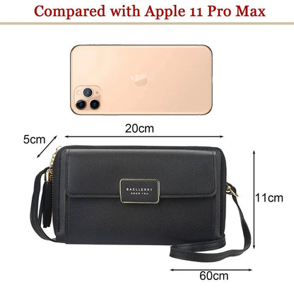 Yixuan Frauen Brieftasche, Große Box, Handy-Organizer, multifunktional, stilvoll, langlebig, ideal für unterwegs - Rosa