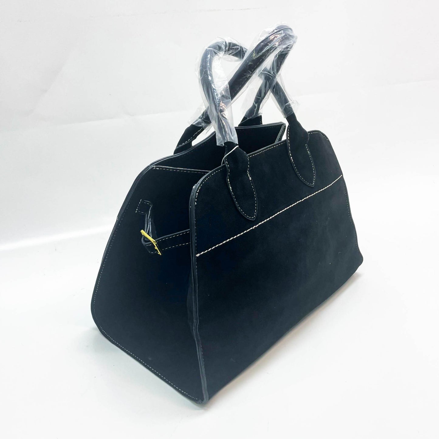 Travistar Damen Tote Bag, Groß, Shopper Tasche, Retro Design, abnehmbarer Riemen, Tragegriff, ideal für Arbeit, Schule, Shopping, Schwarz.