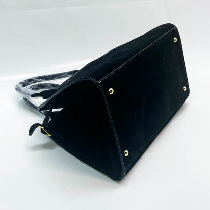 Travistar Damen Tote Bag, Groß, Shopper Tasche, Retro Design, abnehmbarer Riemen, Tragegriff, ideal für Arbeit, Schule, Shopping, Schwarz.