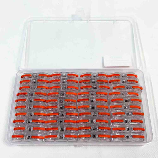 Kabelverbinder Verbindungsklemmen 600V 32A Transparente Kabel Verbinder Schnell Anschlussklemme Kompakt Klemmen Blockklemmen 4mm² Leiter Klemme Mit Hebel 40 Stück