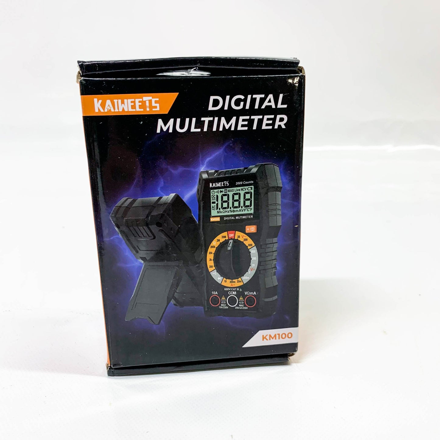 KAIWEETS KM100 Digital Multimeter, Spannungsmesser, AC/DC Spannung, DC Strom, Durchgang, Widerstand, Diode