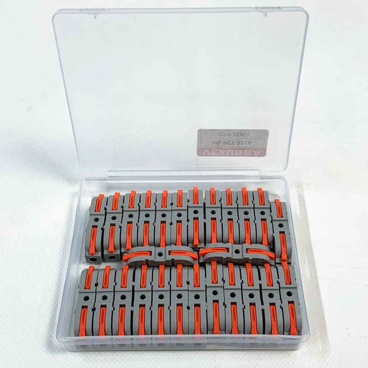 Kabelverbinder 450V 32A Verbindungsklemme Stromkabel Verbinder Kompakt Schnellverbinder Klemmen Mit Hebel Elektrische Anschlussblöcke 4mm² Leiter Klemme 26 Stück