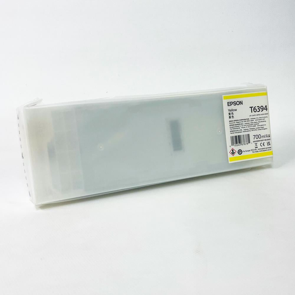 EPSON T6394 Tintenpatrone, Gelb, 700ml, Original, für Großformatdrucker, hohe Reichweite, präzise Farbwiedergabe