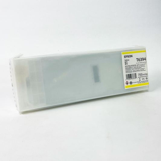EPSON T6394 Tintenpatrone, Gelb, 700ml, Original, für Großformatdrucker, hohe Reichweite, präzise Farbwiedergabe