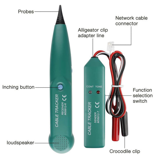 Gobesty Kabelbruch Suchgerät, Kabeltester, für Mähroboter, findet Kabelbrüche, Durchgangstest, ideal für Netzwerkkabel.