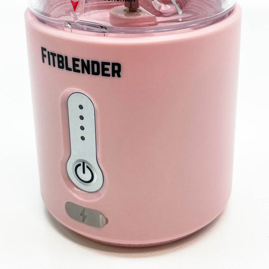 FITBLENDER tragbarer Mixer, 500ml, 2000 mAh, 7,4V, Kompakt, leistungsstark, ideal für Smoothies, Rosa.
