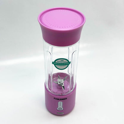 FITBLENDER tragbarer Mixer, 500ml, 2000 mAh, 7,4V, helllila, kompakt und leistungsstark für Smoothies und Shakes.