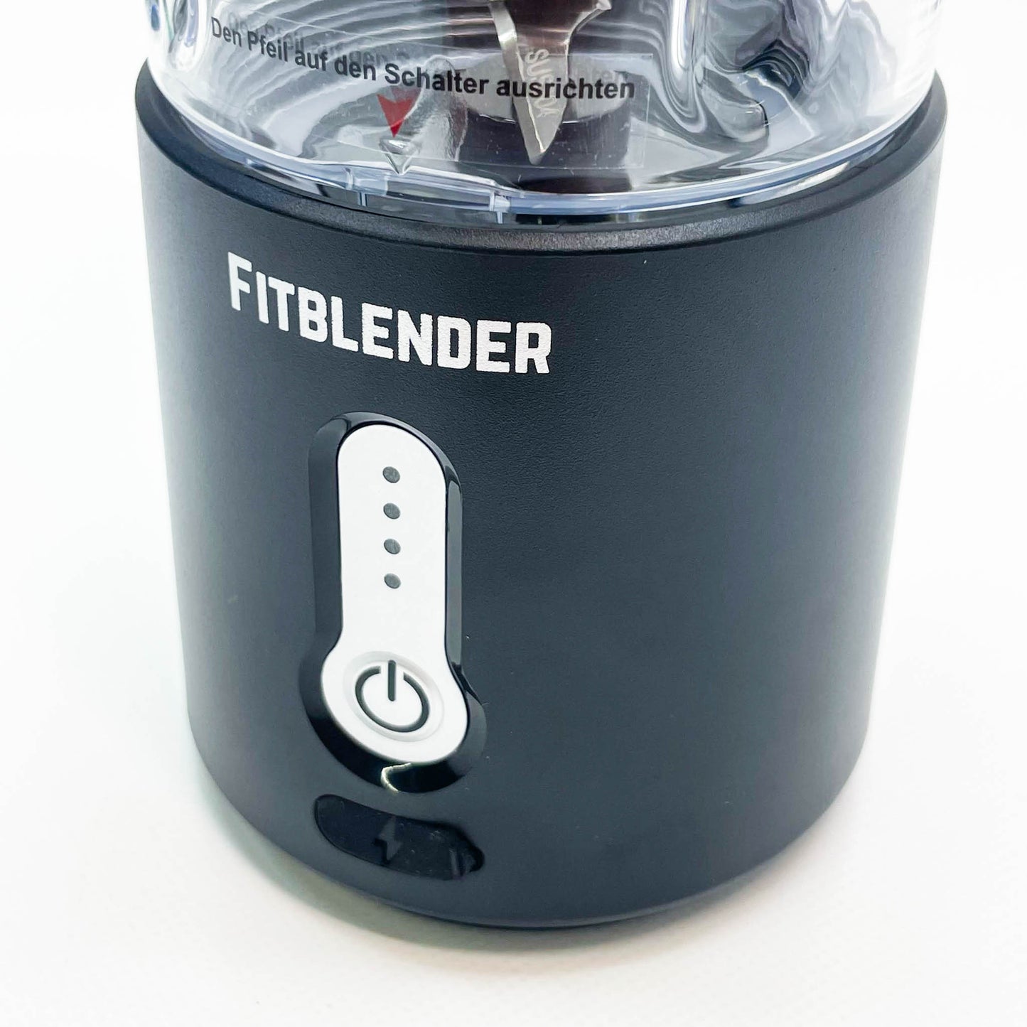 FITBLENDER A7 tragbarer Mixer, 500ml, 7,4V, Schwarz – kompakt, leistungsstark, ideal für Smoothies und Shakes.