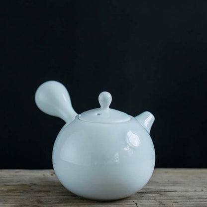 Chaiblend Teeset, 6-teilig, Teekanne, 4 Tassen, Servierteller, Baby Blau, stilvolles Design, ideal für Teeliebhaber.