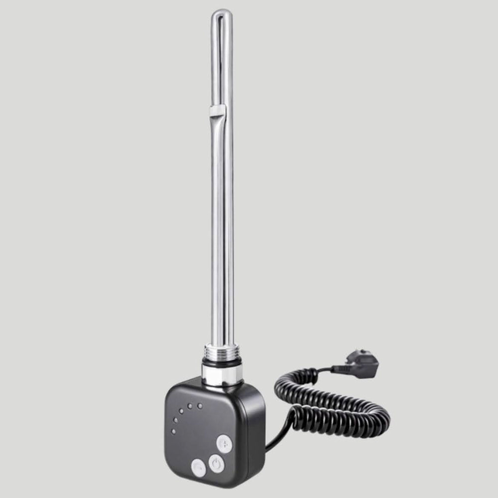 VARIO TERM HEC1.0.B Badheizkörper, elektrisch, 400W, 50Hz, schwarz, modernes Design, effiziente Wärme
