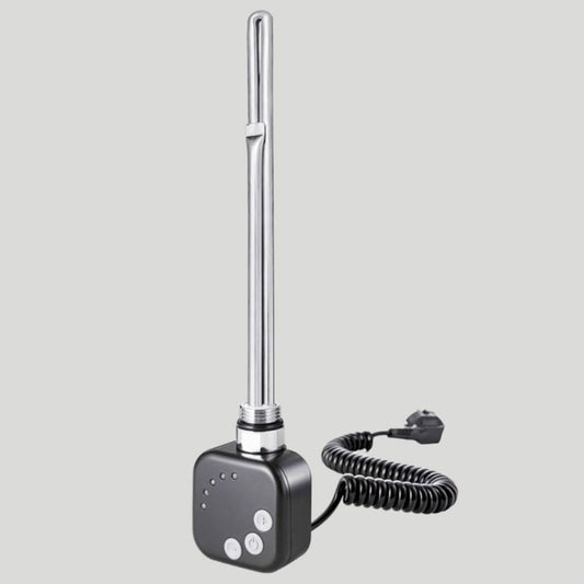 VARIO TERM HEC1.0.B Badheizkörper, elektrisch, 400W, 50Hz, schwarz, modernes Design, effiziente Wärme