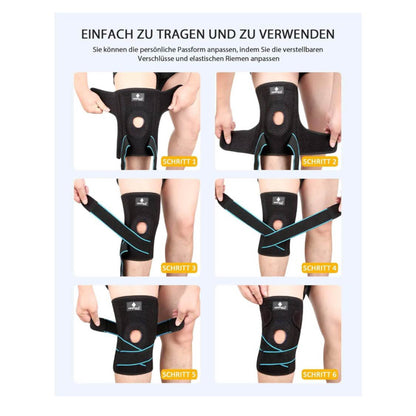 NEENCA Kniestütze Gel Pads (L), Kniebandage, Patella-Stütze, Seitenstabilisatoren, Schmerzlinderung bei Arthritis, Meniskusriss.