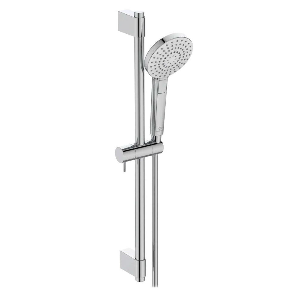 Ideal Standard Brausekombi Idealrain Evo, 3-Funktions-Handbrause, Chrom, Duschset mit variablen Strahlarten