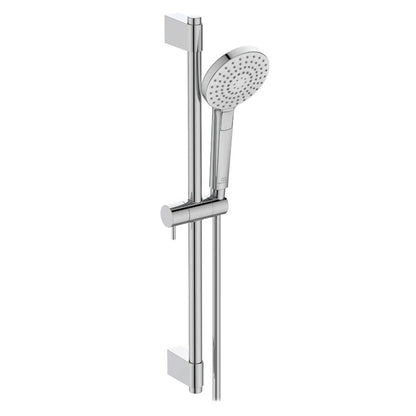Ideal Standard Brausekombi Idealrain Evo, 3-Funktions-Handbrause, Chrom, Duschset mit variablen Strahlarten