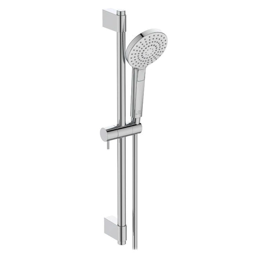 Ideal Standard Brausekombi Idealrain Evo, 3-Funktions-Handbrause, Chrom, Duschset mit variablen Strahlarten