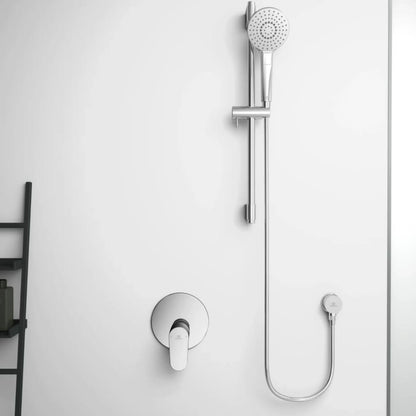 Ideal Standard Brausekombi Idealrain Evo, 3-Funktions-Handbrause, Chrom, Duschset mit variablen Strahlarten
