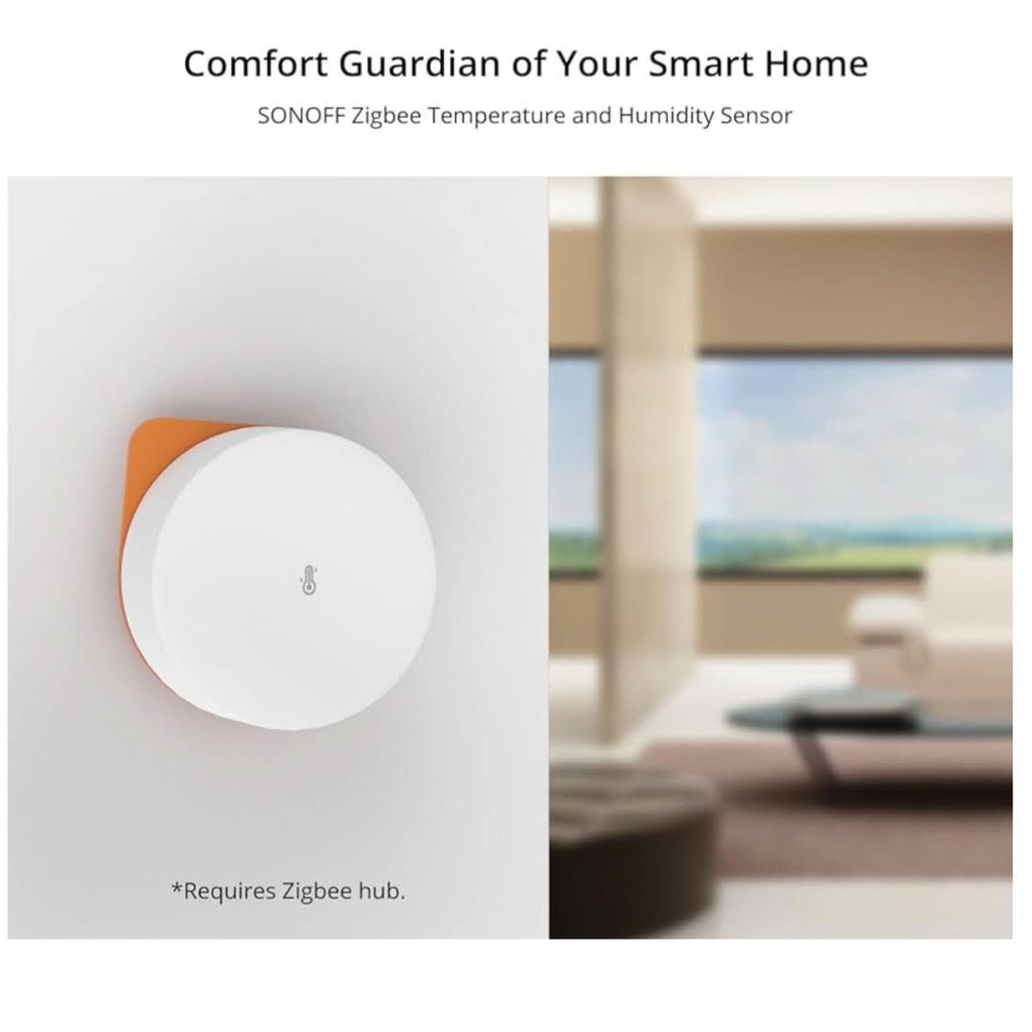 SONOFF SNZB-02P Zigbee Temperatursensor 2 Stück Smart Sensor mit Alarm, kompatibel mit Alexa/Google Home, Zigbee Hub erforderlich