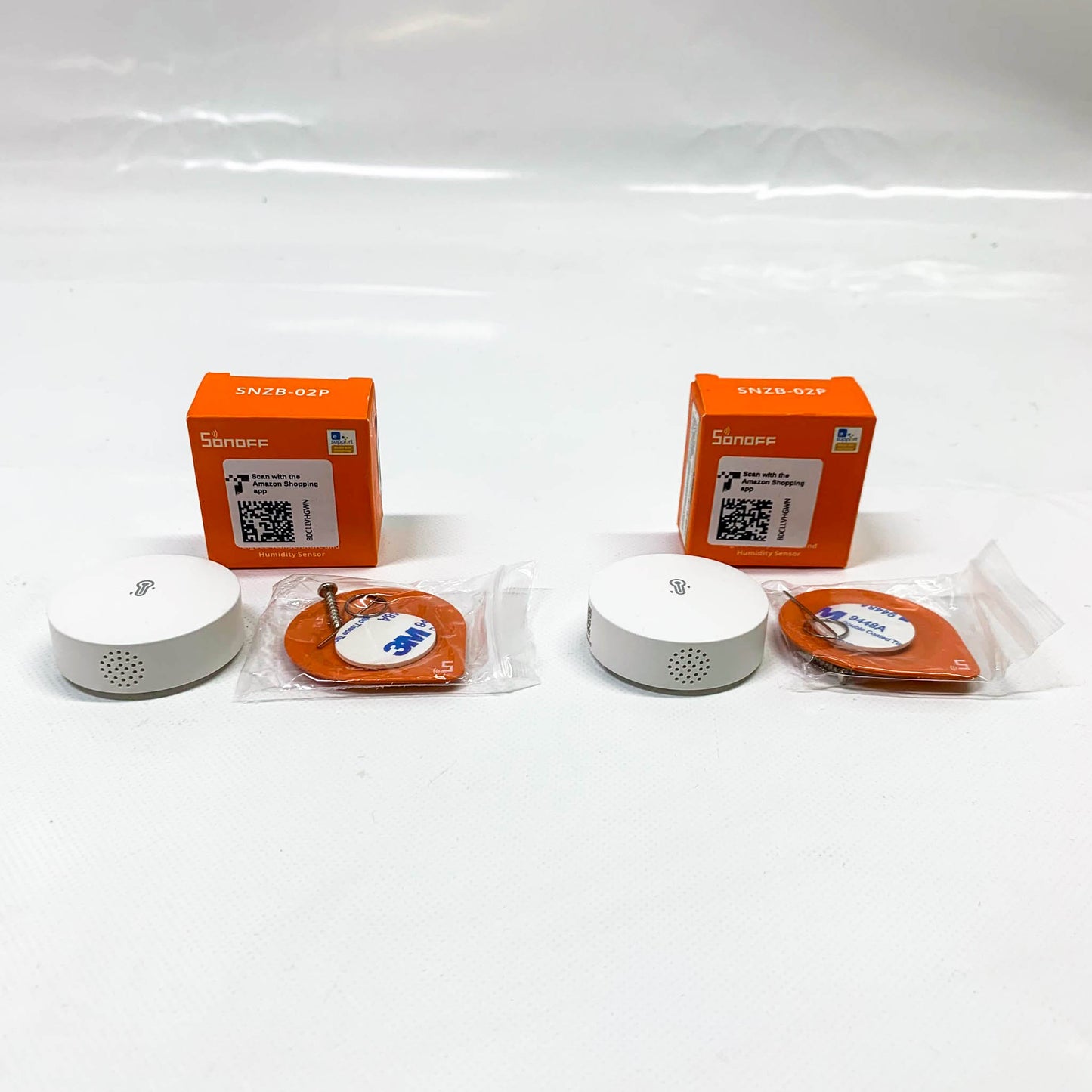 SONOFF SNZB-02P Zigbee Temperatursensor 2 Stück Smart Sensor mit Alarm, kompatibel mit Alexa/Google Home, Zigbee Hub erforderlich