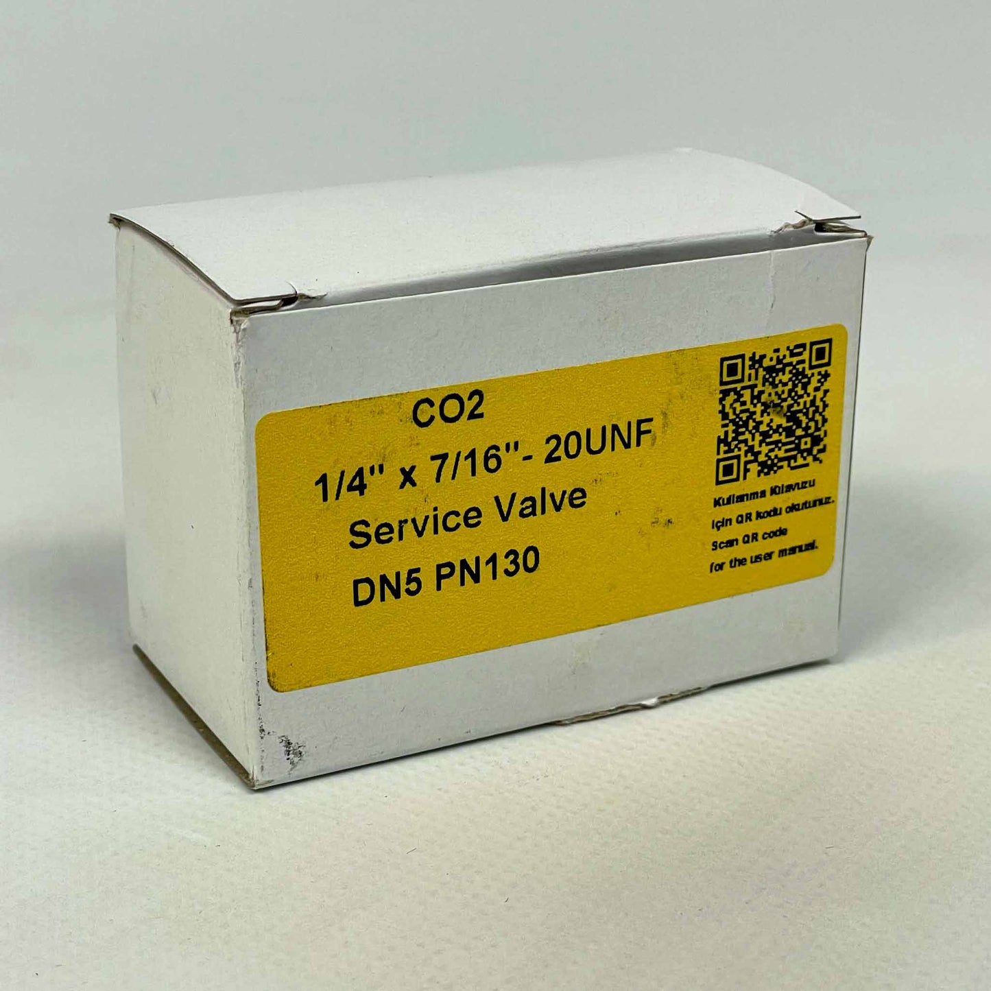 E.C.A. CO2-Ventil DN5 mit 1/4" x 7/16"-20 UNF Anschluss, Betriebsdruck PN130