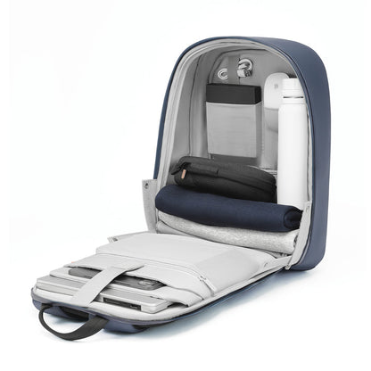 XD DESIGN Bobby Edge Navy, P706.2505 X, Anti-Diebstahl Rucksack, USB-Anschluss, wasserabweisend, 16L, Laptopfach