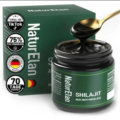 NaturElan Shilajit, 35g, reines Himalaya Shilajit-Harz, hochkonzentriert, ohne Zusätze